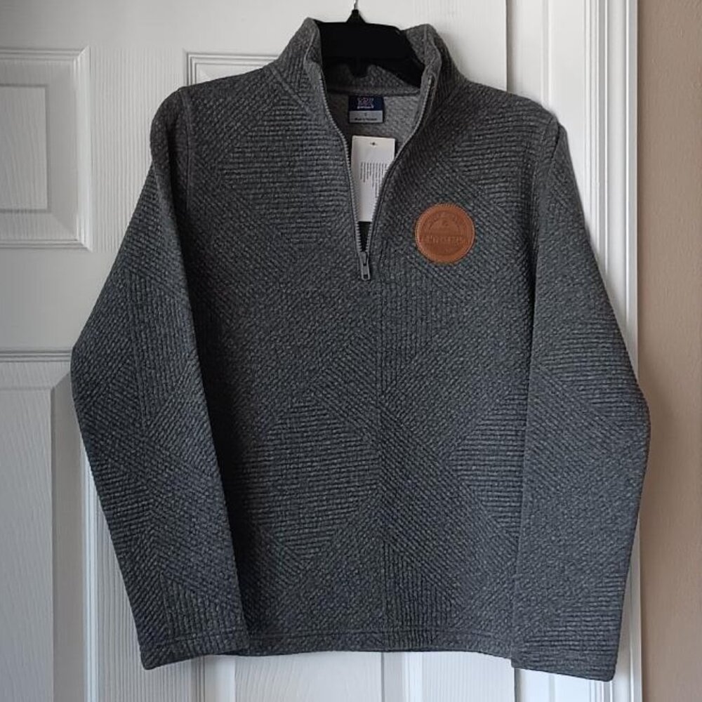 FT MYERS BEACH Womens Quarter Zip MV Sport Gray Size Small NEW